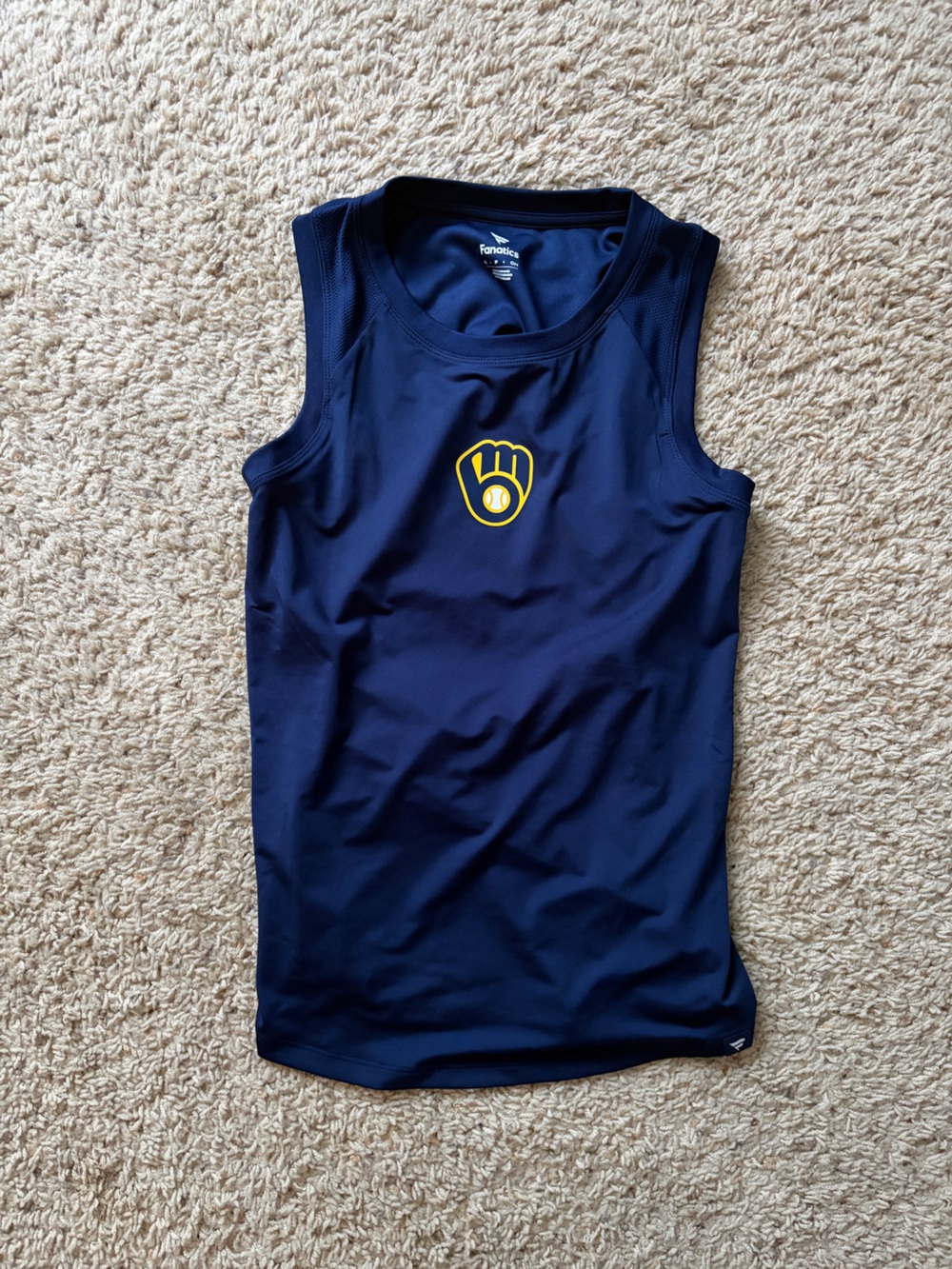 MLB Blue Tank Top Milwaukee Brewers Women’s Small Fanatics